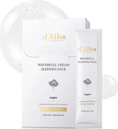 Actual product image d'Alba Italian White Truffle Waterfull Vegan Sleeping Pack (48 ml)