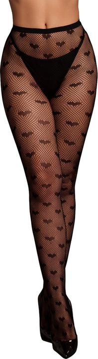 Actual product image Le Désir Heart Patterned Tights - One Size - Black (One size)