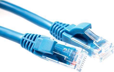 Actual product image ACT Blue 3 meter U/UTP CAT5E patch cable component level with RJ45 connectors (U/UTP, CAT5e, 3 m)