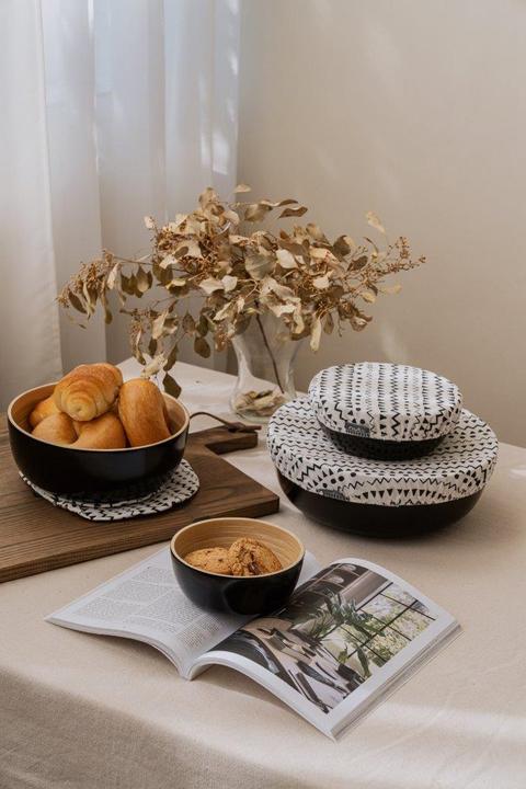 Actual product image Nuts Bowl Cover Ethno assorted Set of 3 (3 x)