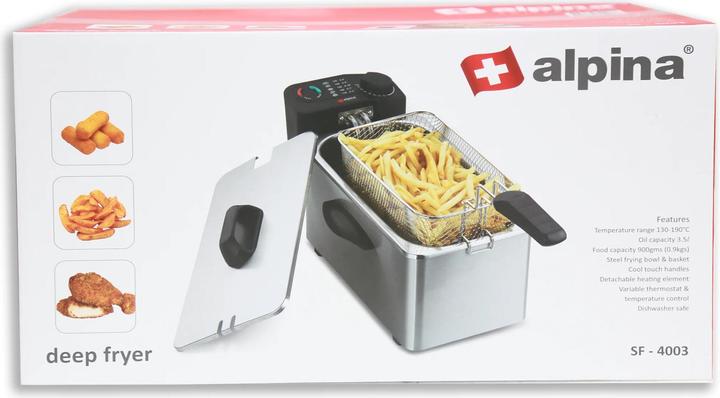 Image du produit alpina Friteuse profonde 3L 2000W