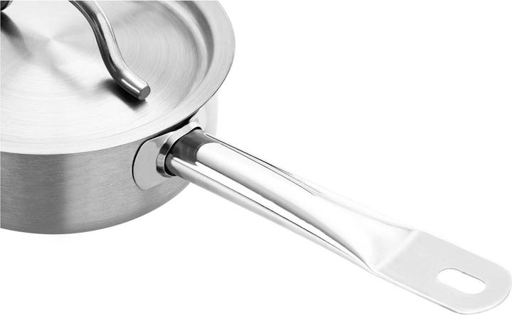 Produktbild Royal Catering Topf Edelstahl Stielkasserolle Gastro Saucentopf Suppentopf Induktion Ø14Cm (Stielkasserolle, Edelstahl, 14 x 10 cm)