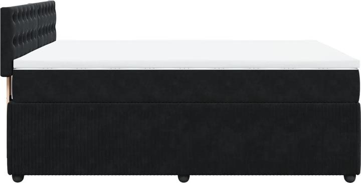 Produktbild vidaXL Bo x springbett mit Matratze 140 x 200 cm Samt (140 x 200 cm)