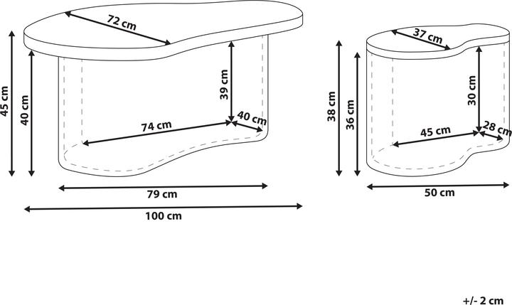 Valori nutrizionali e ingredienti Beliani Salanti (126 x 80 x 45 cm)