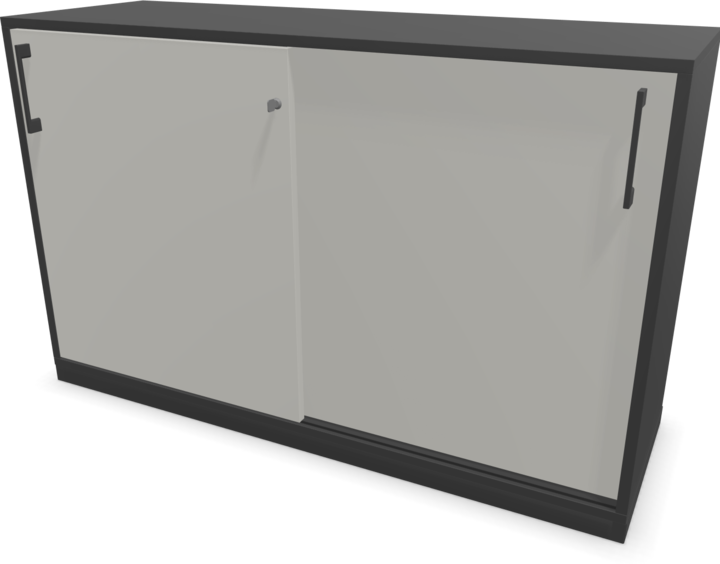Actual product image Narbutas Choice sliding door cabinet (120 x 40 x 76 cm)