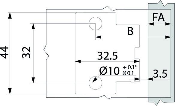 Actual product image Blum Thin-door hinges CLIP top BLUMOTION 110°