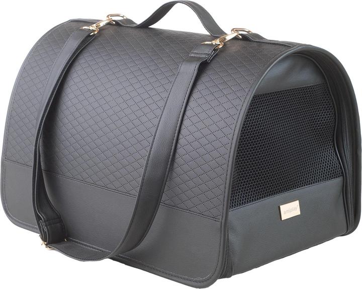 amiplay TRANSPORT BOXNEW YORK M 42X26X26CM BLAC (Chien, Pliable, Respirant)