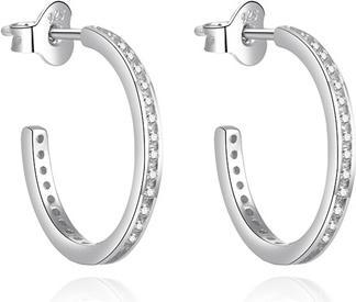 Immagine prodotto Agato Elegant Round Earrings With Zircons Agt-E140pw