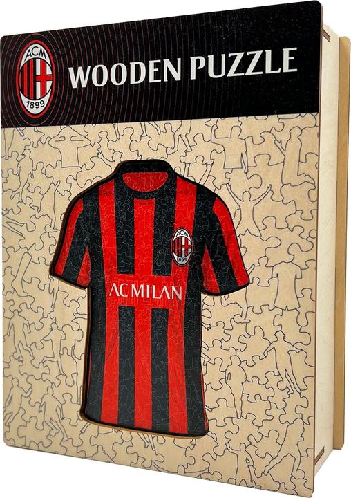 Actual product image Iconic AC Milan - Jersey - Wooden Puzzle Size M (270 pieces) (270 pieces)