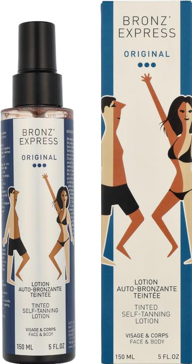 Actual product image Académie Bronz' Express Lotion Auto-Bronzante Teintée (Self tanning foam, 150 ml)