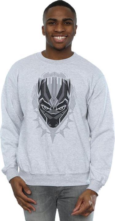 Actual product image Mens Black Panther Head Cotton Sweatshirt (S)