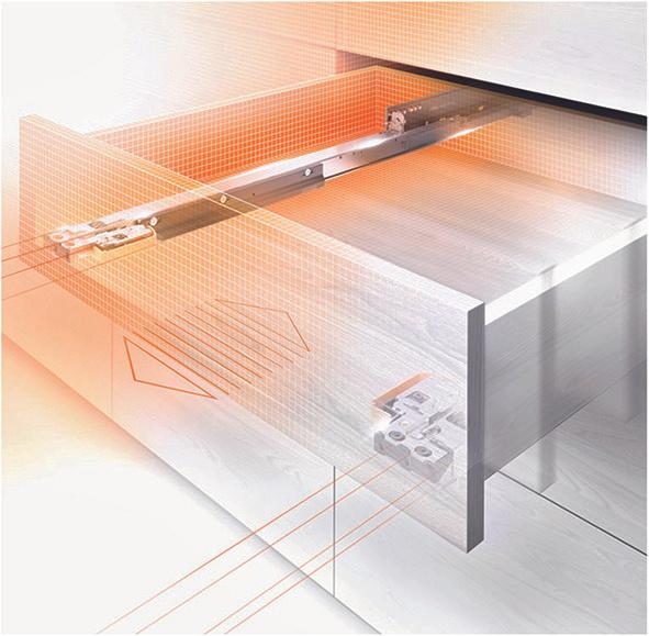 Produktbild Blum Vollauszug MOVENTO 760H/766H, TIP-ON