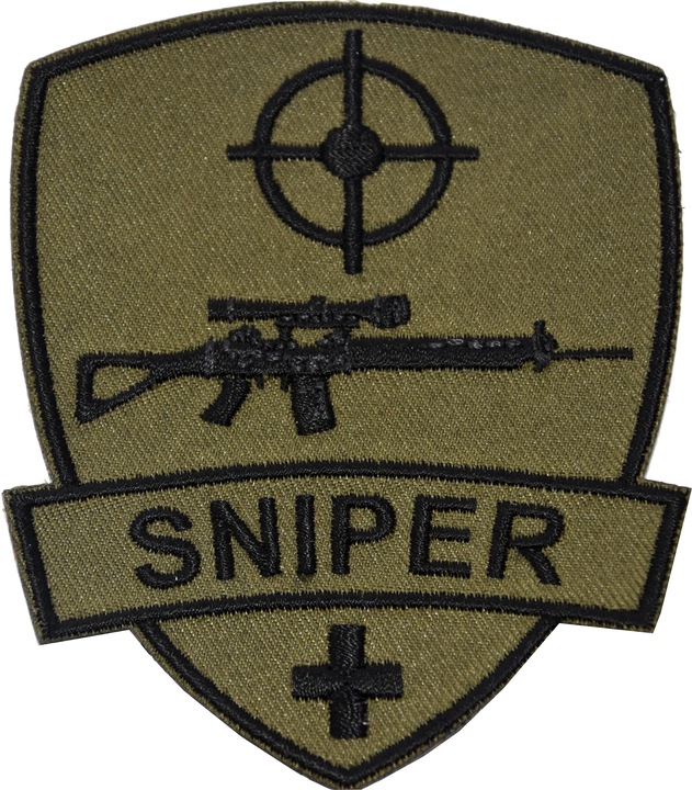 Pinex Sniper Wappen gesticktes Abzeichen 90mm x 75mm
