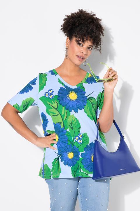 Actual product image Miamoda T-Shirt, A-Linie, Blumenmuster (52)