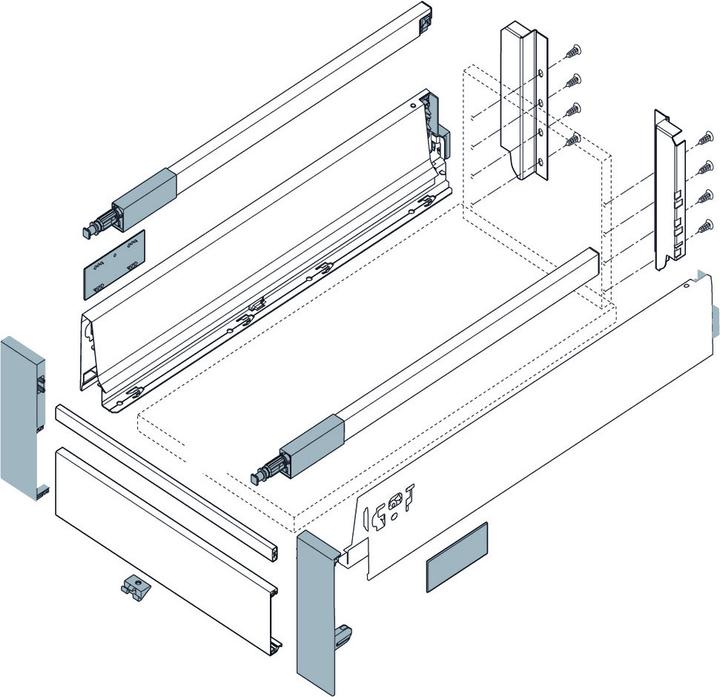 Produktbild Blum Vorderstück Tandembox