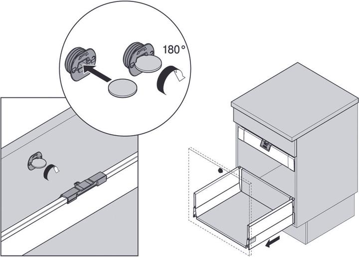 Immagine prodotto Blum ZIF.80M5 WGR TANDEMBOX Maniglia per CI