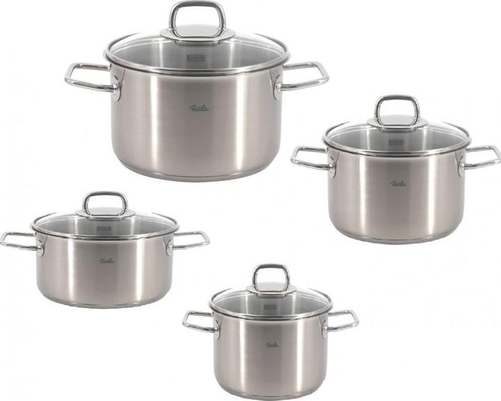Produktbild Fissler Viseo Kookpannenset - 4 delig - RVS - met glazen deksels (Kochtopf, Edelstahl)