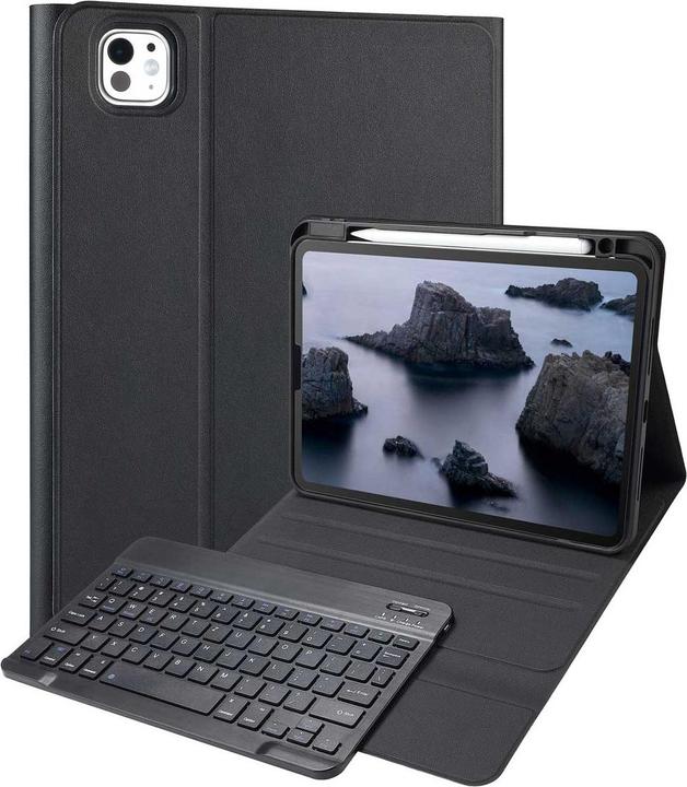 Produktbild Accezz QWERTZ Bluetooth Keyboard Bookcase iPad Pro 11 (2024) M4 (DE)