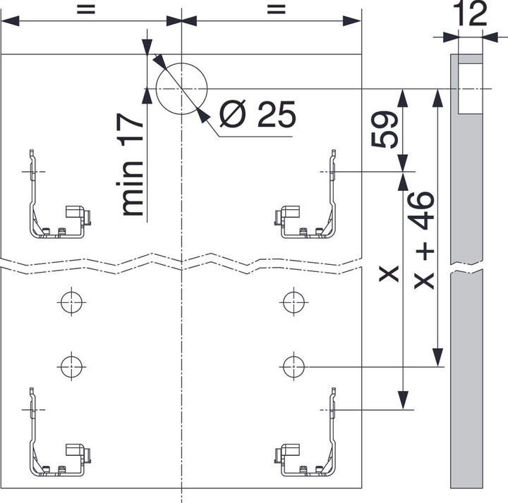 Actual product image Blum Internal thrust driver / driver housing LEGRABOX pure