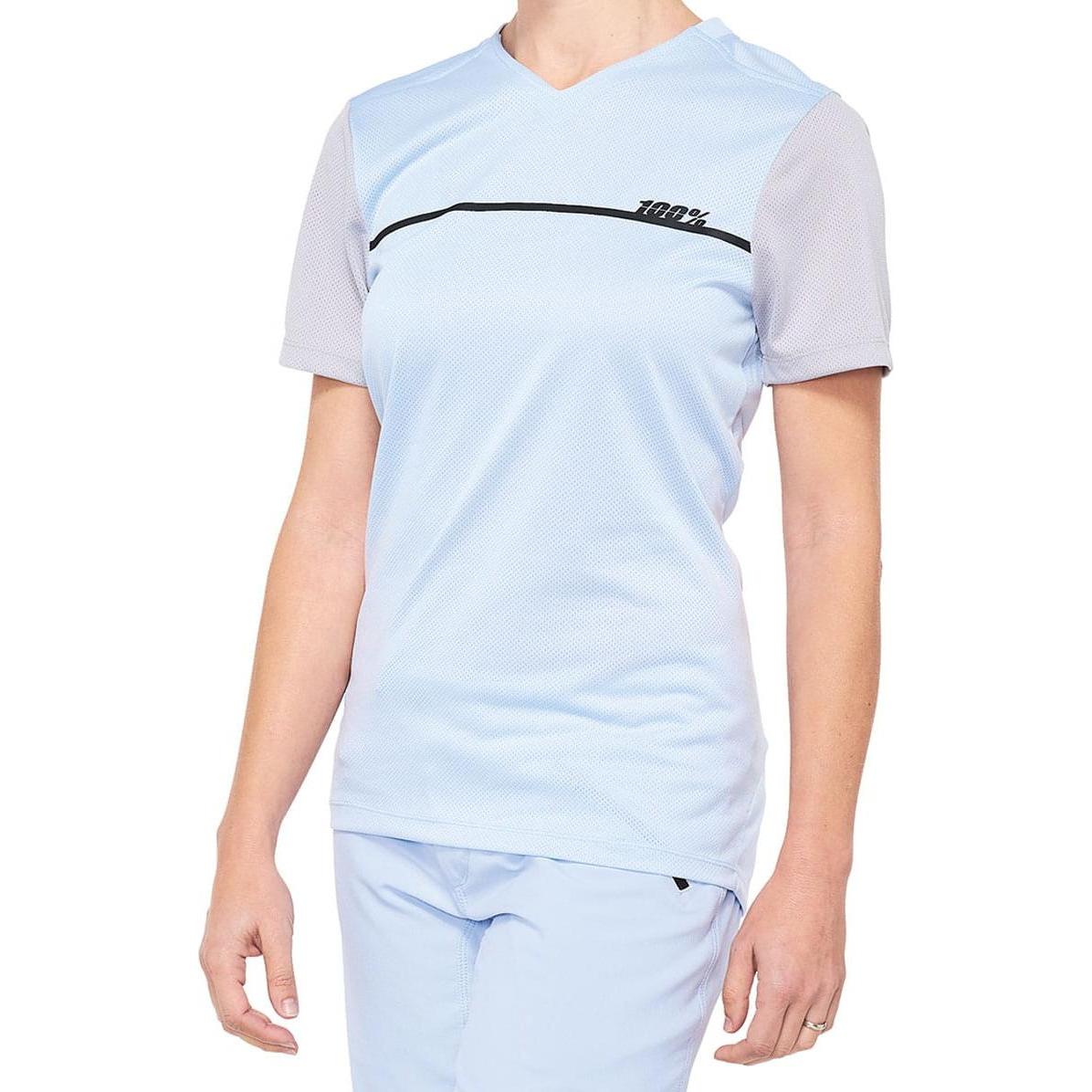 100%, Damen, Velotrikot, Ridecamp (M), Blau, M