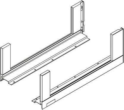 Actual product image Blum Flexible front drawer sets LEGRABOX free C, orion gray