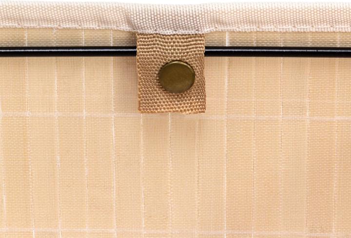 Actual product image Relaxdays Bamboo Storage Basket (1 x, 31 x 31 x 20 cm)