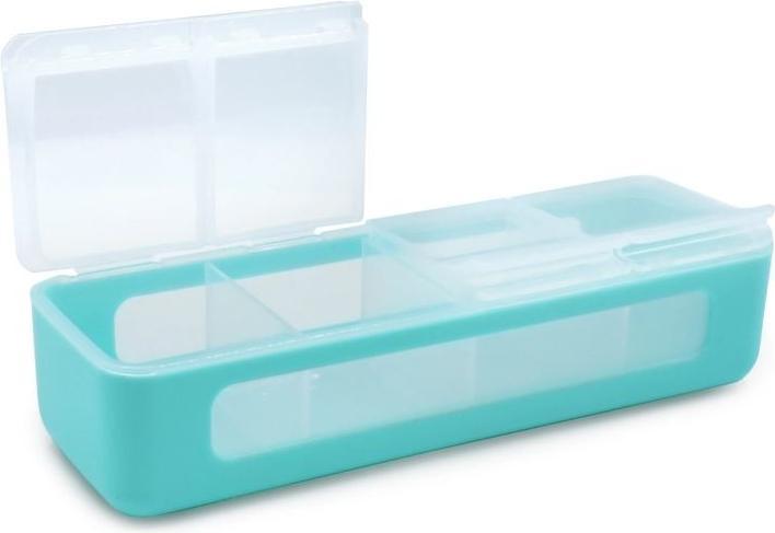 Melii 2er Set Snackle Box 4, blue & mint