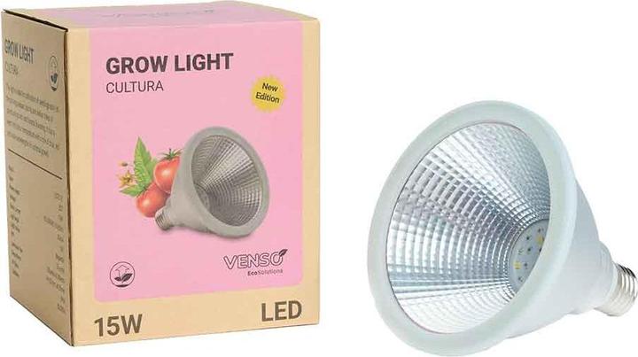 Produktbild Venso E27 Pflanzenlampe "Cultura" 15W 60° (LED, 240 V)