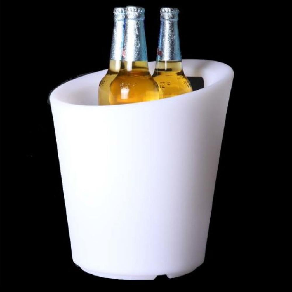 Techly, Lampada da tavolo, Secchiello per il ghiaccio con retroilluminazione LED RGB e telecomando