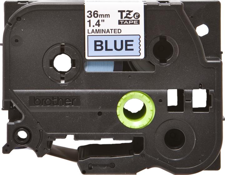 Produktbild Brother P-touch Schriftband TZe laminiert (3.60 cm, Blau)