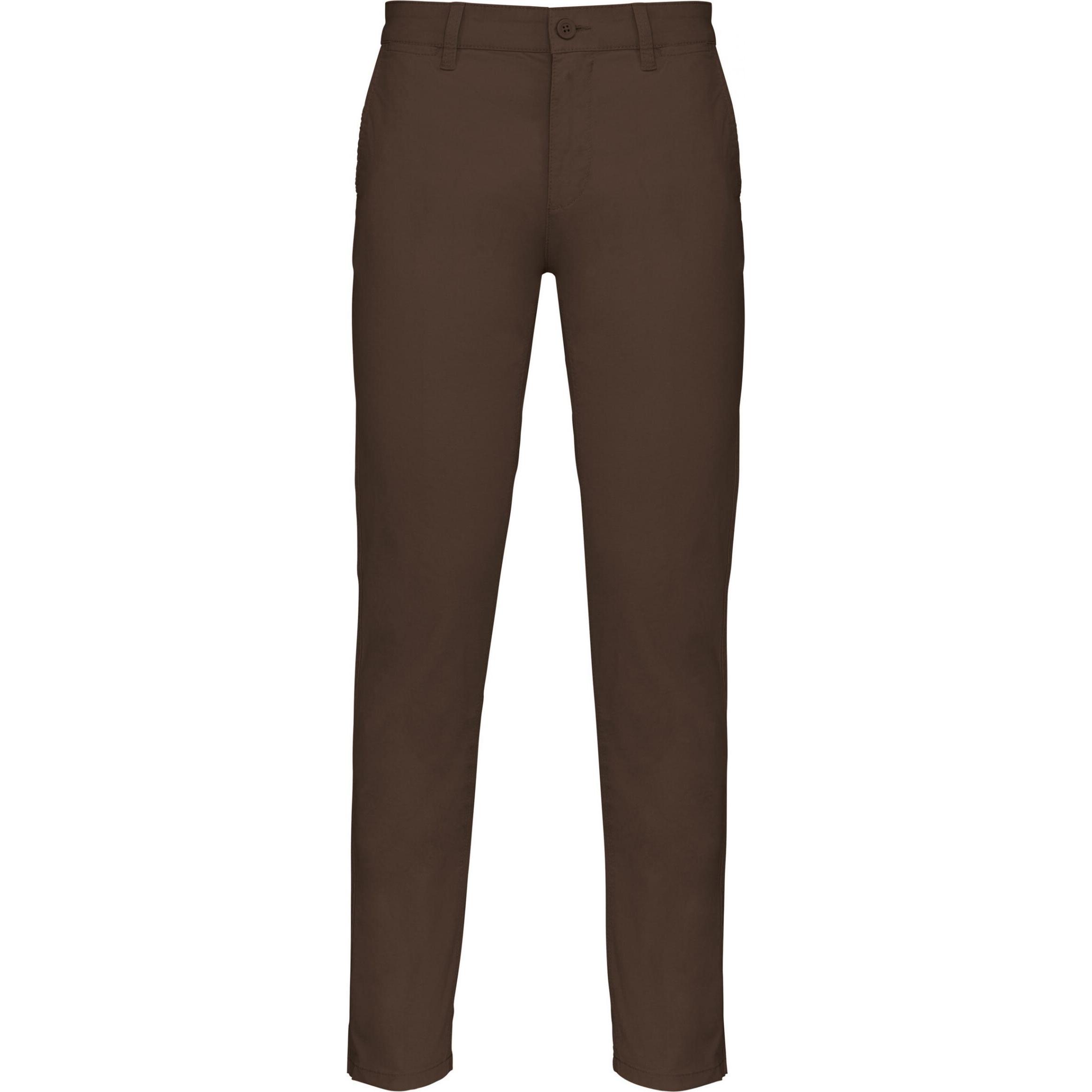 Kariban, Herren, Hosen, Chinohose, Braun, (46)