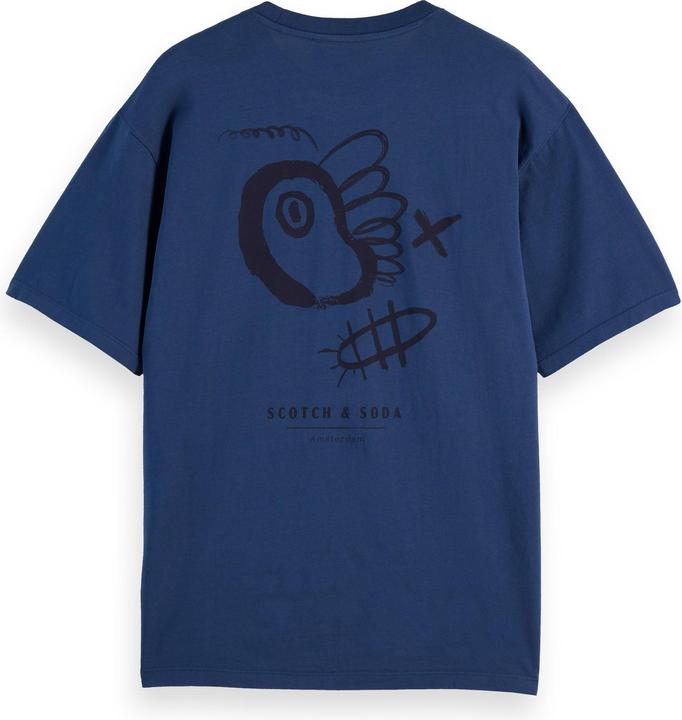 Produktbild Scotch & Soda Regular fit front and back artwork T-shirt (L)