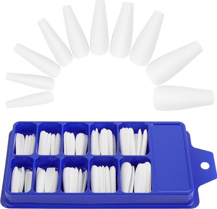 Produktbild JTI Weisse Nagelspitzen - Acryl - 100 Stk (Nagelstempel, Weiss)