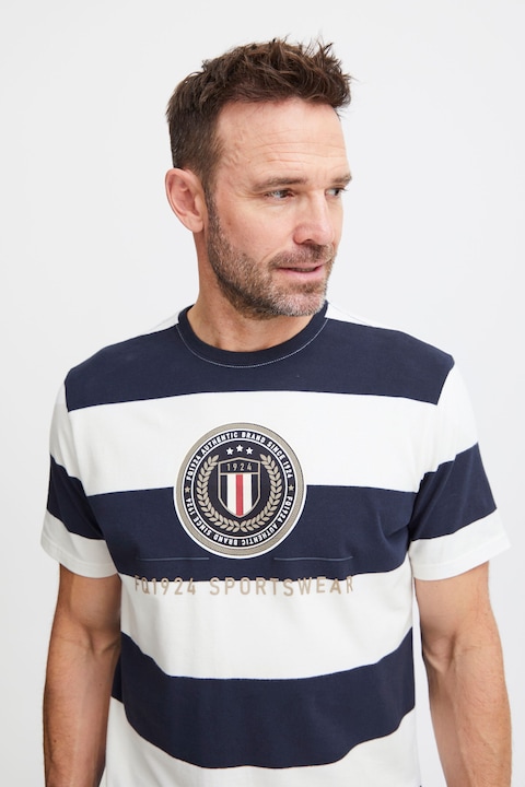 Image du produit FQ1924 FQTom SS stripe tee w logo print 21900645 (S)