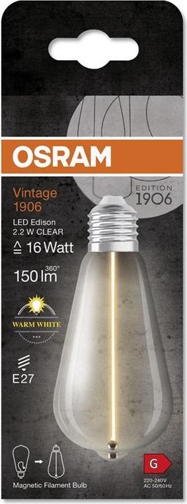 Produktbild Ledvance LED-Lampe (E27, 2.20 W, 150 lm, 4 x, G)