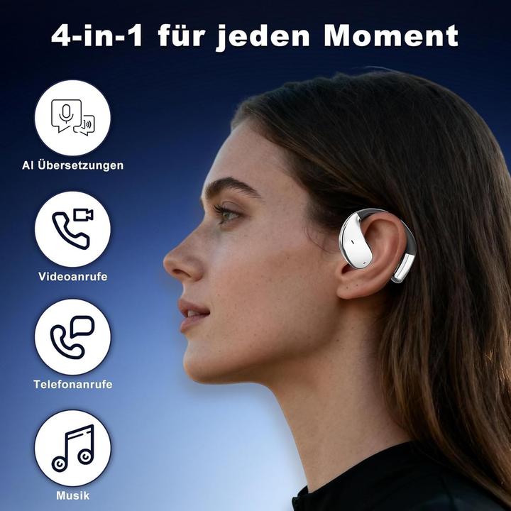 Produktbild Nuplea AI Übersetzer-Kopfhörer ‎YYK-Q39 mit 164 Sprachen, 6 Modi