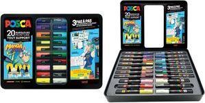 Actual product image Uni-ball Felt-tip pen set of 20 MANGA (20x)