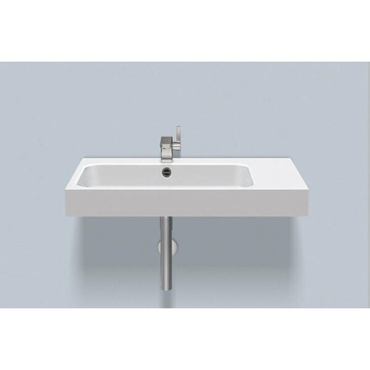 Thumbnail - Alape, Waschbecken, Waschtisch WT.SR800H.L, rechteckig B: 800mm H: 127mm T: 472mm, 4281600000, weiss (472 mm, 800 mm)