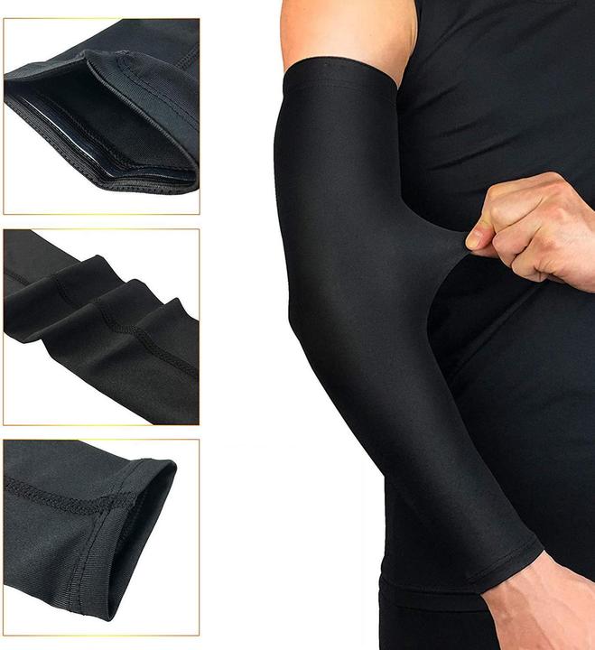 Produktbild JTI Ein Paar Kompressionsärmel für das Training, Schwarz - L (L)