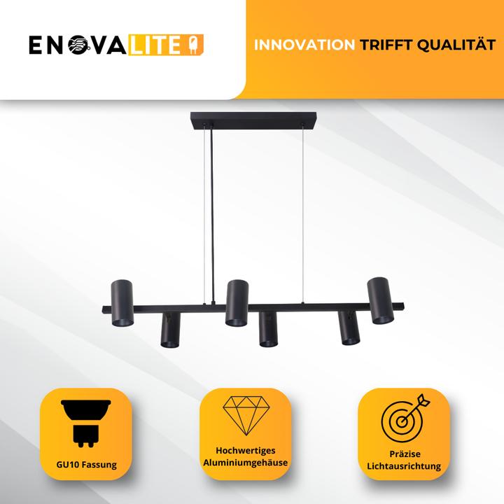 Produktbild Enovalite LED-Pendelleuchte, schwarz (GU10)