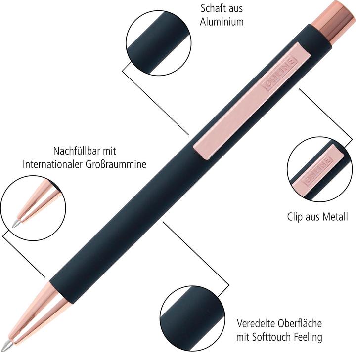 Image du produit Online Métal doux moyen (Noir, Rose, 1x)