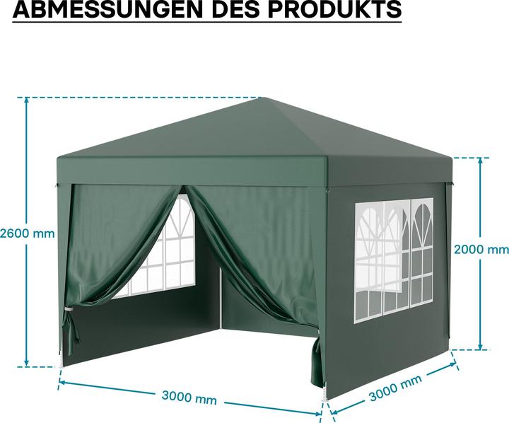 Image du produit Wiltec Pavillon (300 cm, 300 cm)