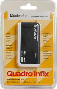 Immagine prodotto Defender Quadro Infix (USB-A, 4 porte)