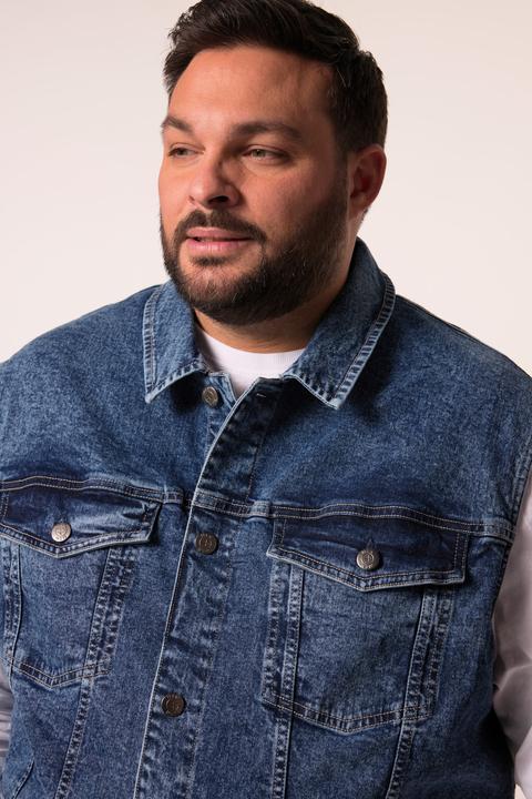 Actual product image Men+ Jeansweste, Knopfleiste (5XL)