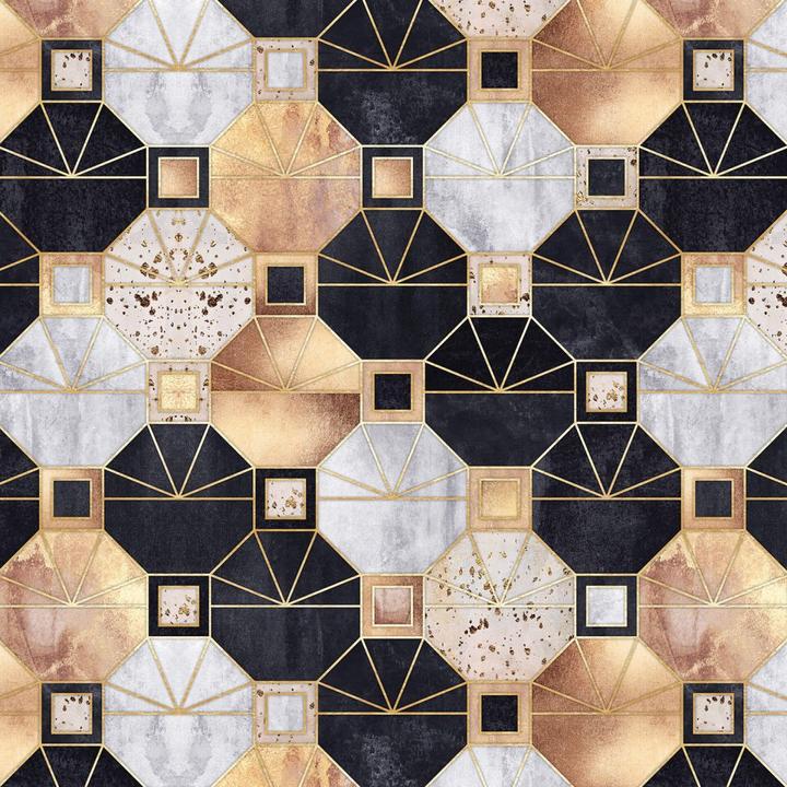 Actual product image Trenddeko Art Deco: gold and black (50 x 120 cm)