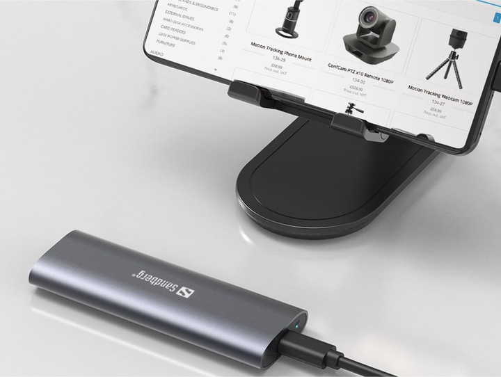 Immagine prodotto Sandberg Custodia USB 3.2 per SSD M.2+NVMe (M.2 2230, M.2 2242, M.2 2260, M.2 2280, M.2)