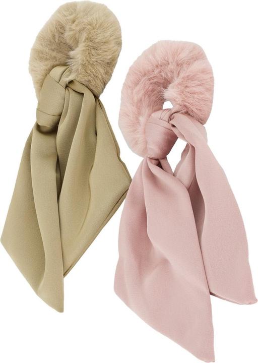 Immagine prodotto Trisa Capelli - Scrunchie di pelliccia finta, beige rosato (Elastico per capelli)