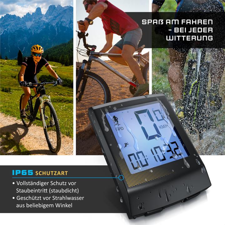 Actual product image Aplic Velocomputer, bike computer - bike speedometer bike computer speedometer - background lighting