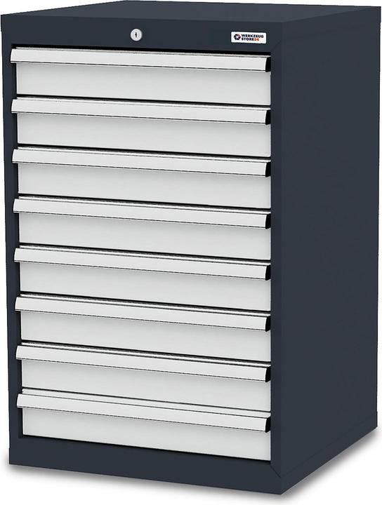Produktbild Werkzeugstore24 Schubladenschrank Schubladen: 8 x 100 B x T x H 600 x 575 x 920 mm - -100199 (60 cm, 92 cm)