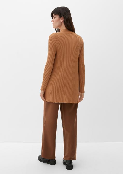 Produktbild s.Oliver Strickjacke Strickjacke mit Rippstruktur (42)